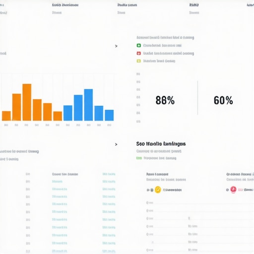Screenshot of local SEO analytics dashboard showing rankings and reviews