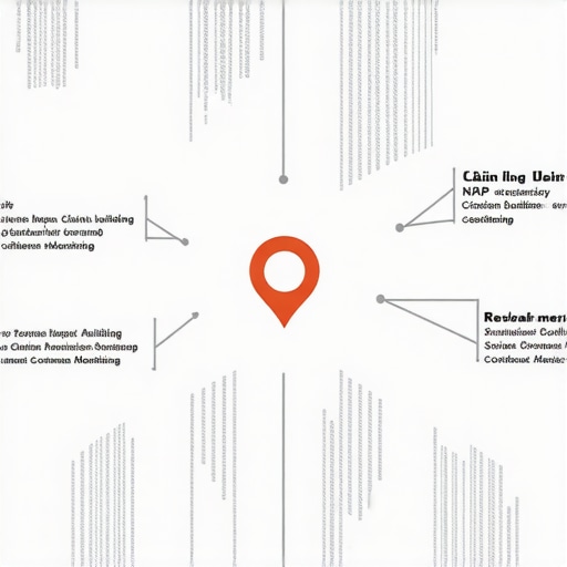 Infographic showing step-by-step process for optimizing Google Maps listing for local visibility.