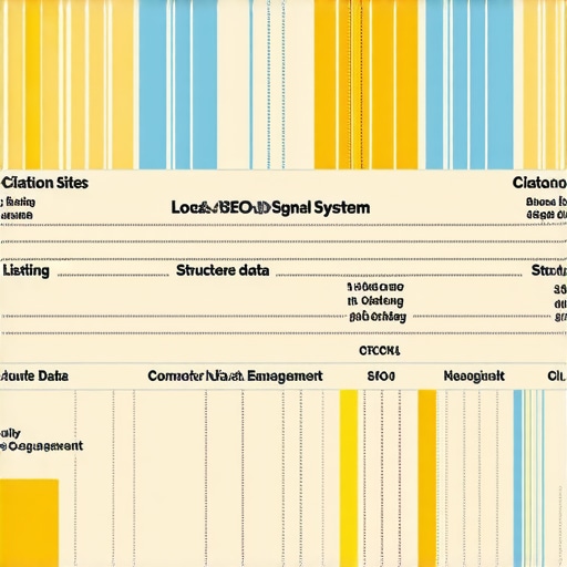 Layered Local SEO Map Pack System Infographic illustrating a comprehensive local SEO system with citations, listings, structured data, and community signals.