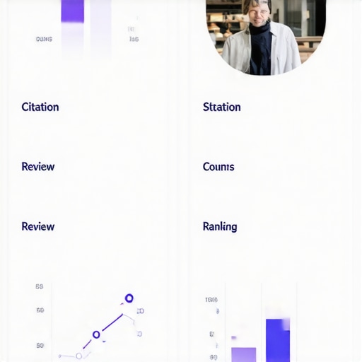Dashboard showing local SEO metrics and ranking analytics