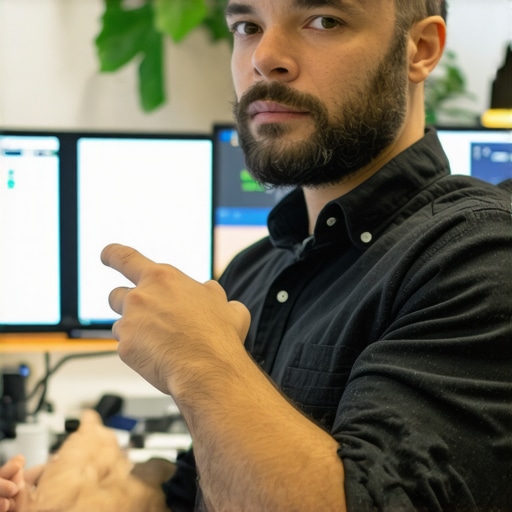 Business owner working on local SEO for Google Maps