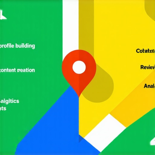 Diagram illustrating the process of optimizing Google Maps profiles for local SEO success.