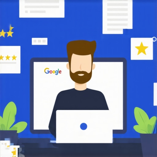 Business owner updating Google My Business profile