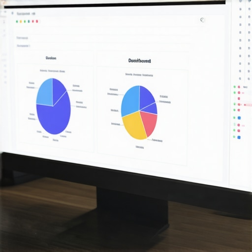 Person managing local SEO tools on a computer for map ranking maintenance