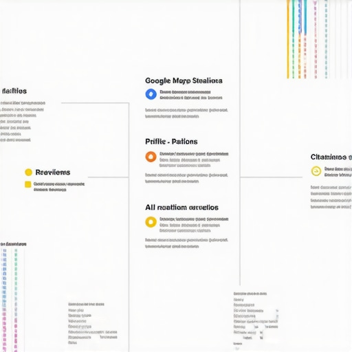 Visual diagram showing how profile trust, citations, reviews, and AI filters interact in Google Maps ranking systems.