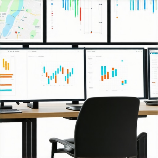 A workspace with multiple SEO dashboards and maps analysis tools